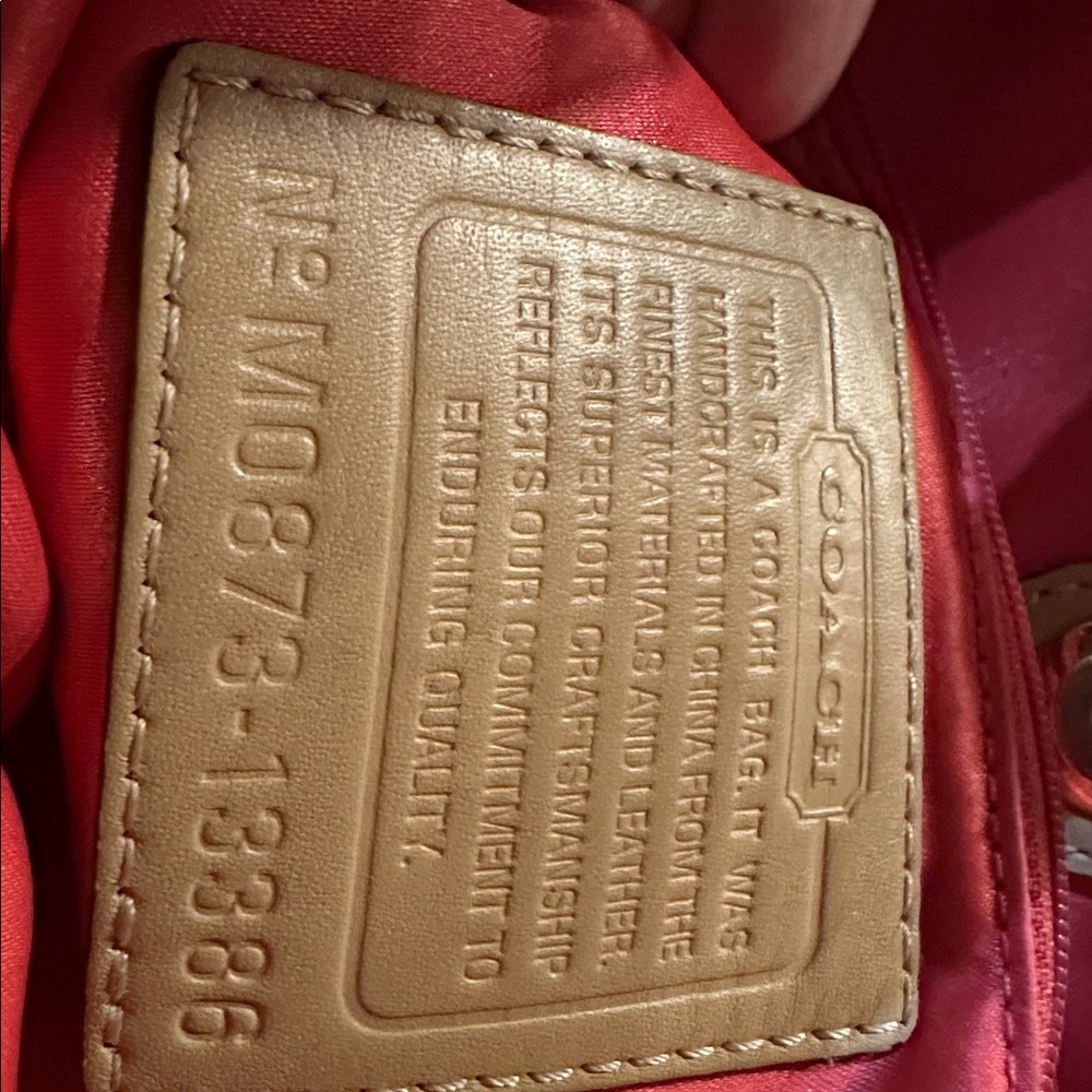 Coach Tan and Cream Hobo Bag - Picture 2 of 4